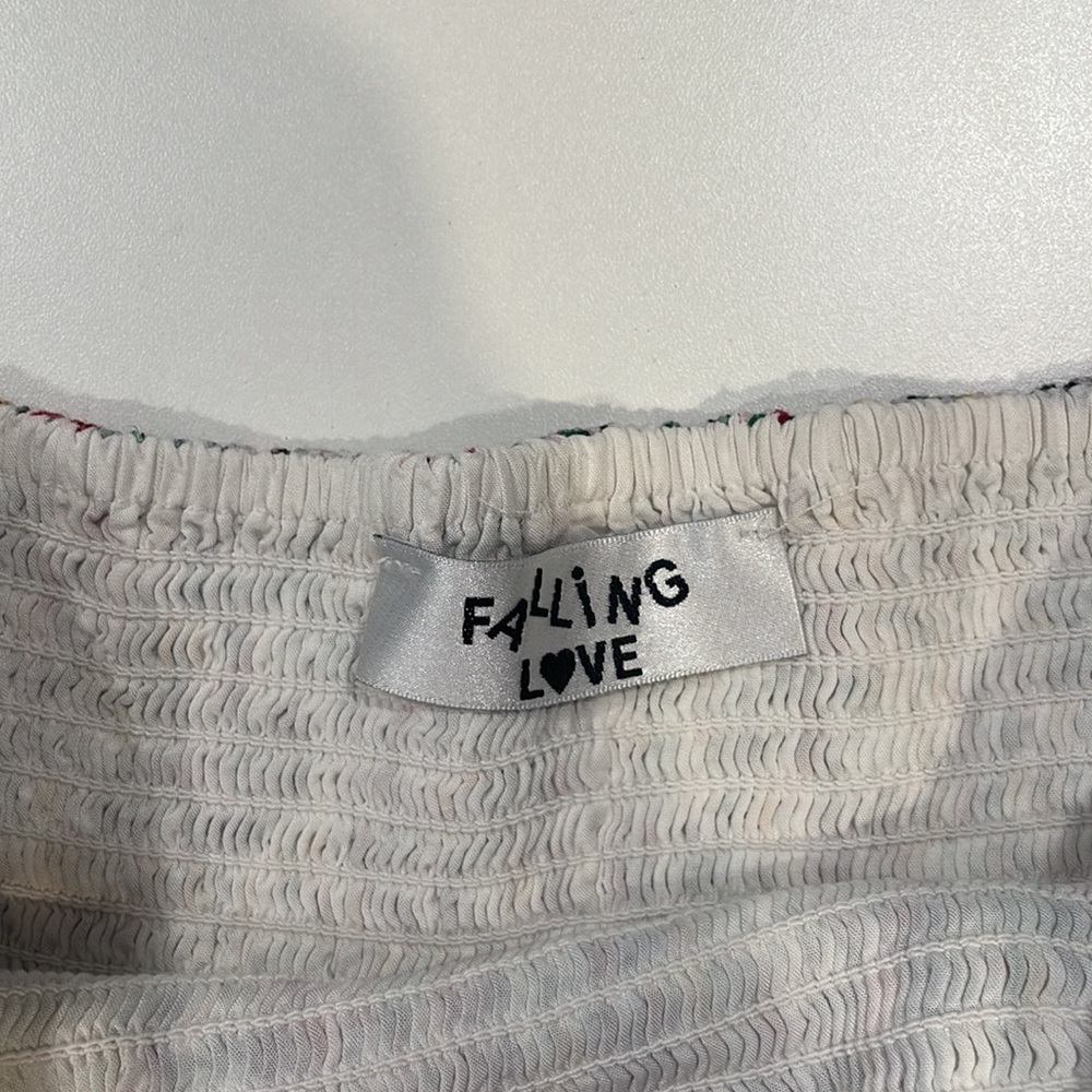 Falling Love multi colored Printed Ruffle Skirt - Picture 2 of 5